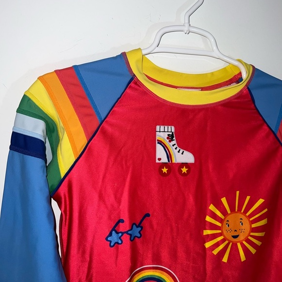 HANNA Andersson Colorful Kids Swim Shirt RASH GUARD size 14 - Picture 4 of 12